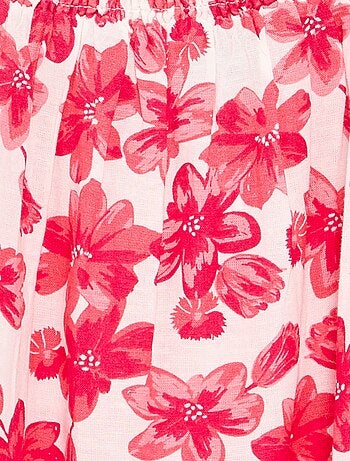 Abito con stampa all-over e spalline sottili