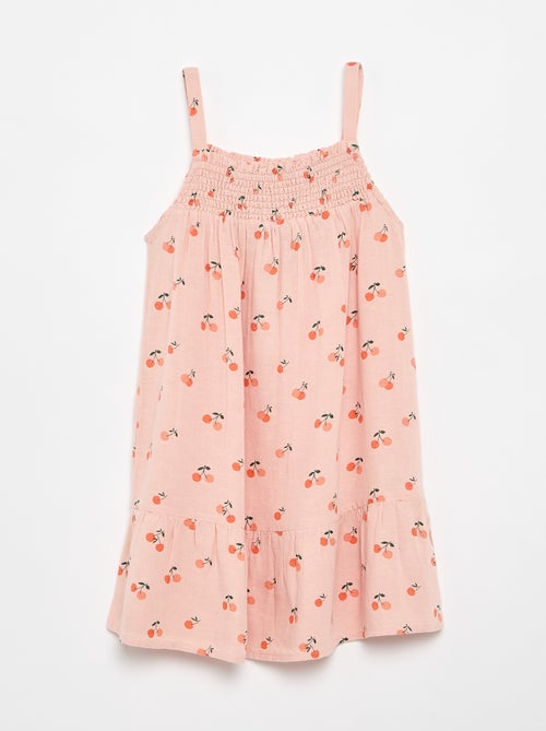 Abito con stampa all-over e spalline sottili - Kiabi