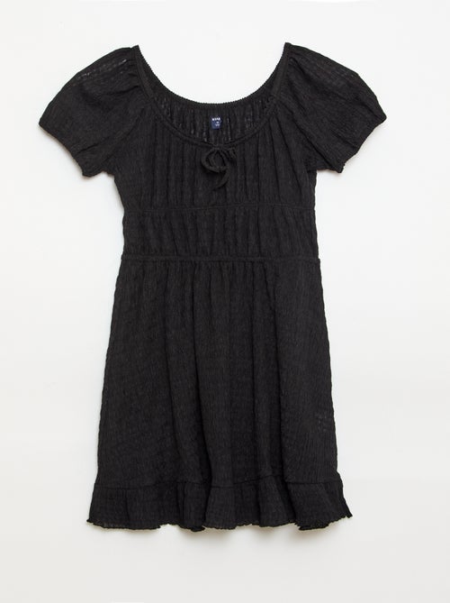 Abito corto a palloncino a maniche corte - Kiabi