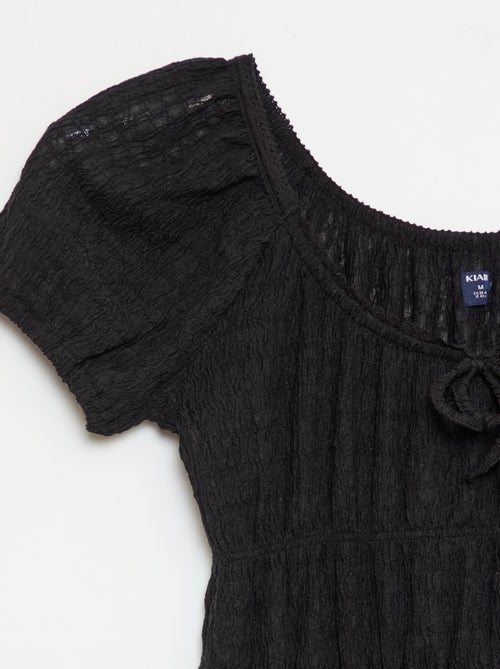 Abito corto a palloncino a maniche corte - Kiabi