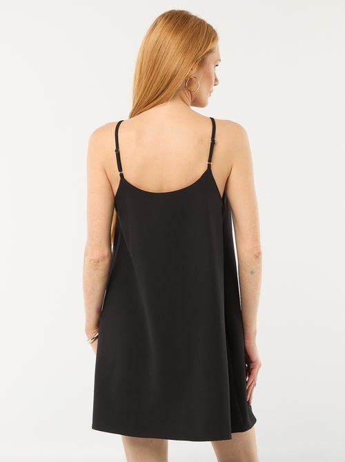 Abito corto a spalline sottili regolabili e grande fiocco decorativo - Kiabi