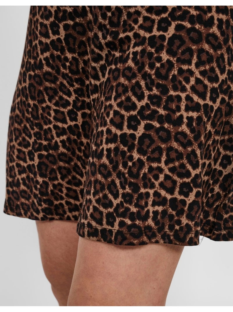 Abito corto, collo rotondo Vero Moda Marrone - Kiabi