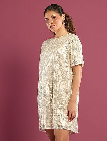 Abito corto con paillettes