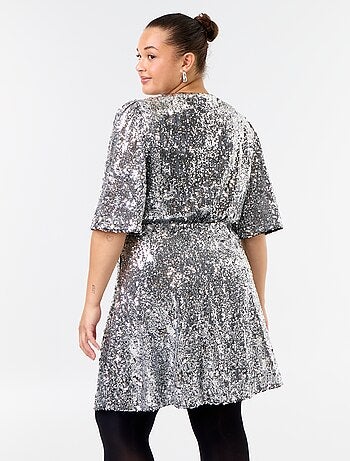 Abito corto con paillettes
