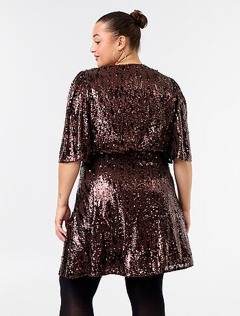 Abito corto con paillettes