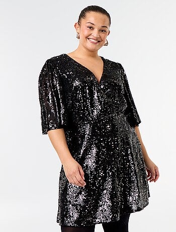 Abito corto con paillettes