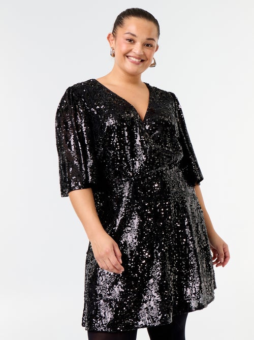 Abito corto con paillettes - Kiabi