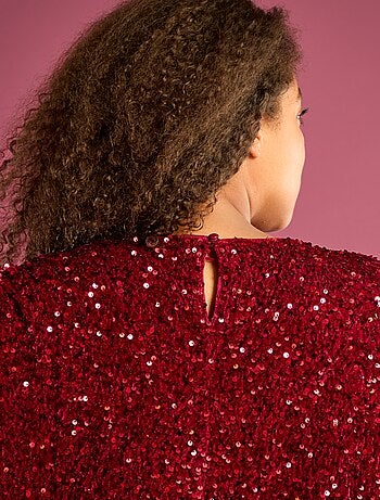 Abito corto con paillettes
