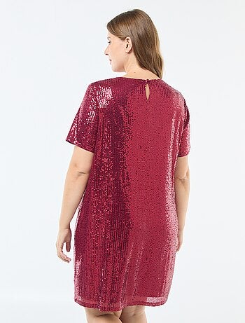 Abito corto con paillettes