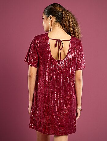 Abito corto con paillettes