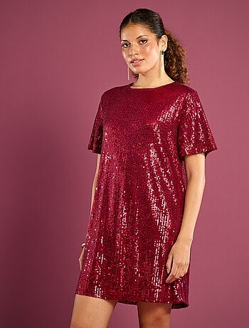 Abito corto con paillettes