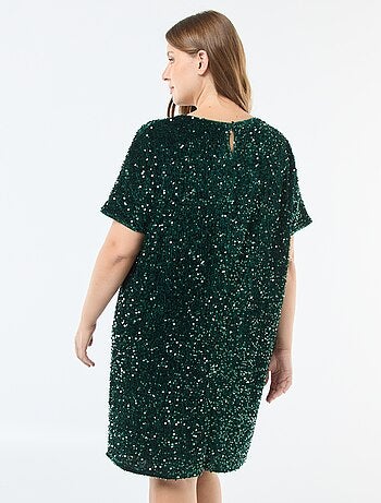 Abito corto con paillettes