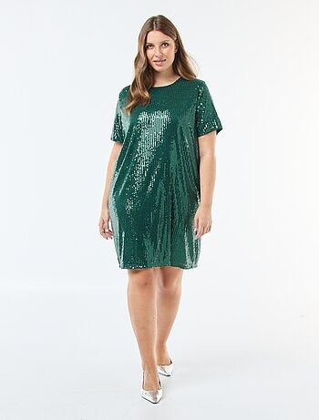 Abito corto con paillettes