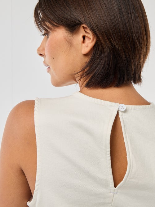 Abito corto in denim senza maniche - Kiabi