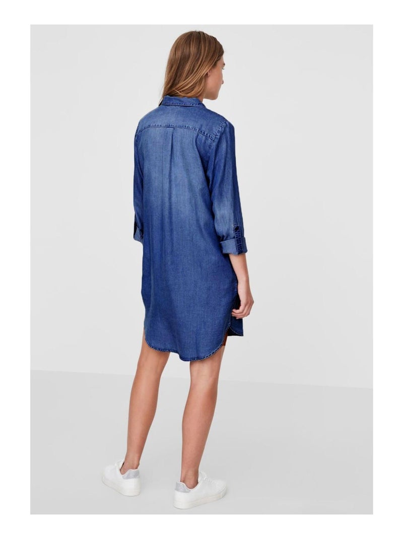 Abito corto in denim Vero Moda Blu - Kiabi