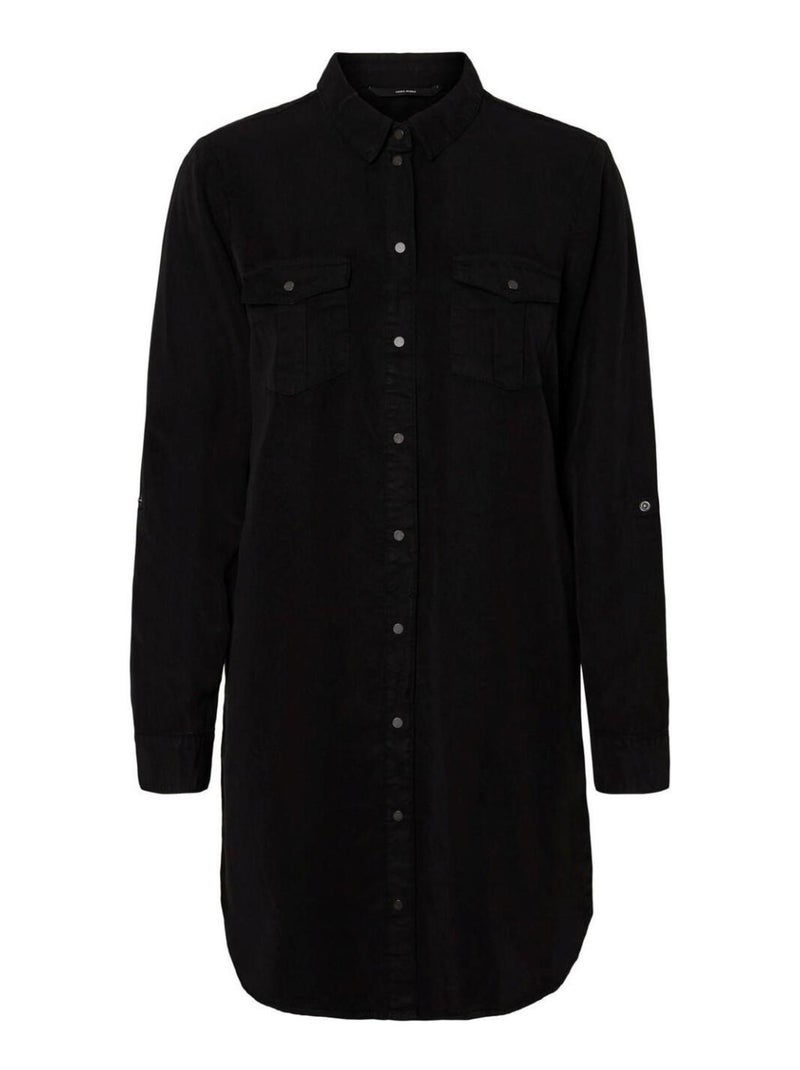Abito corto in denim Vero Moda Nero Nero - Kiabi