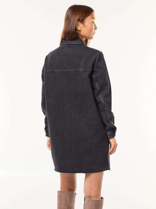 Abito corto in jeans a maniche lunghe - Kiabi