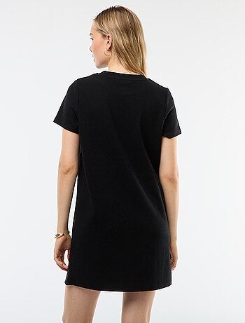 Abito corto in maglia soffice a coste