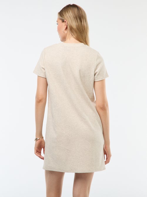 Abito corto in maglia soffice a coste - Kiabi