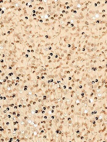 Abito corto in velluto con paillettes