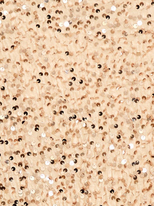 Abito corto in velluto con paillettes - Kiabi