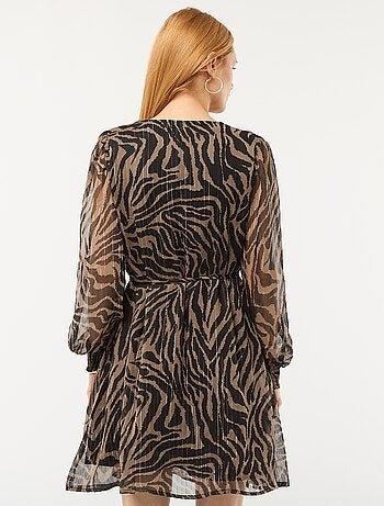 Abito corto 'JDY' in voile con fili brillanti