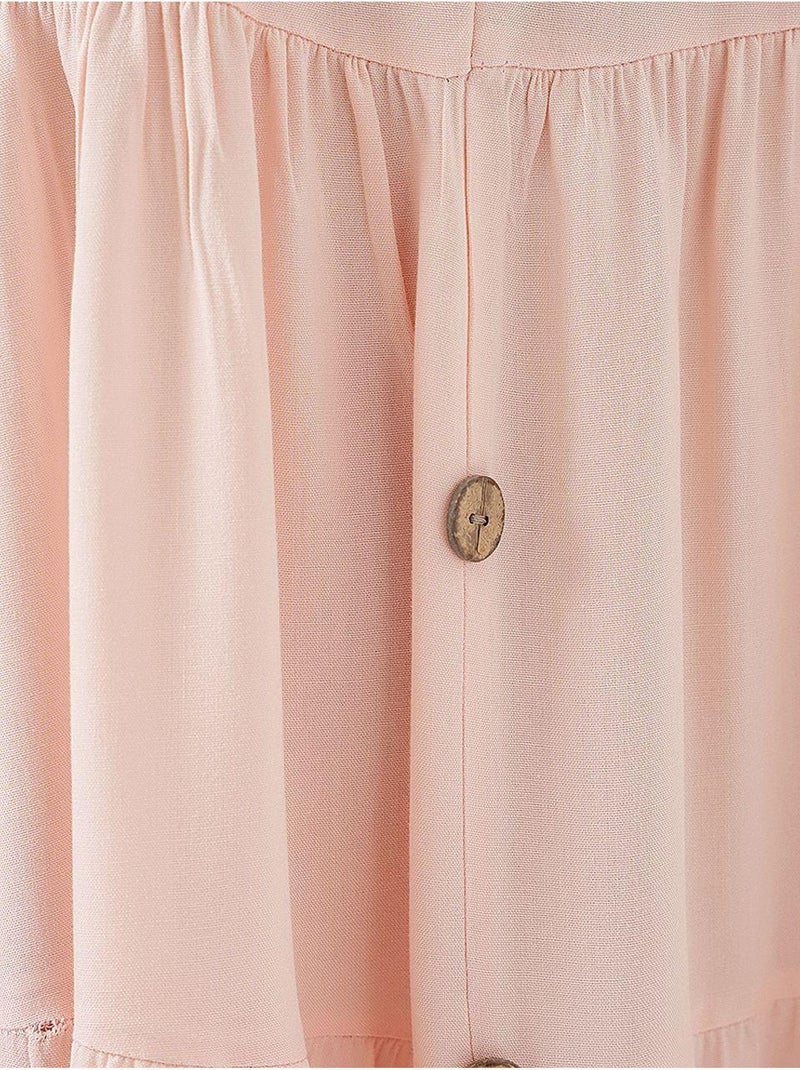 Abito corto senza maniche con bottoni bdart Rosa pallido - Kiabi
