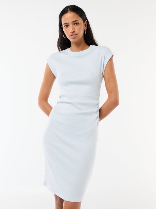 Abito corto senza maniche in tessuto a costine - Kiabi