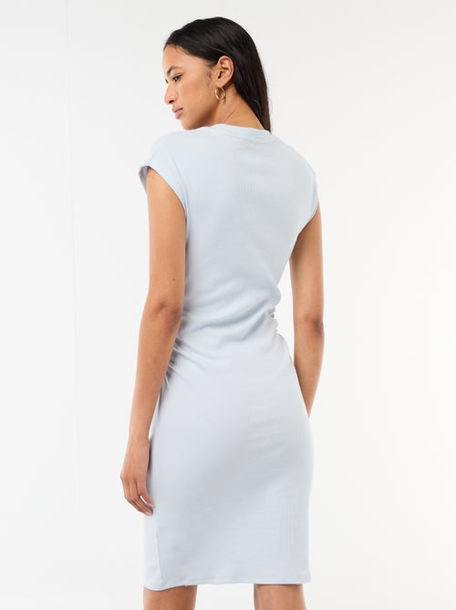 Abito corto senza maniche in tessuto a costine - Kiabi