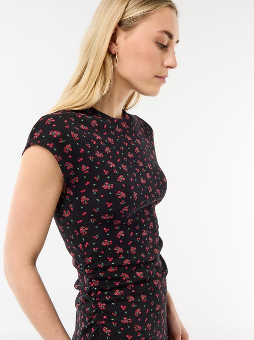 Abito corto senza maniche in tessuto a costine - Kiabi