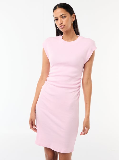 Abito corto senza maniche in tessuto a costine - Kiabi