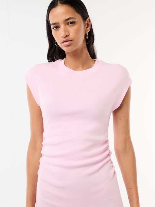 Abito corto senza maniche in tessuto a costine - Kiabi