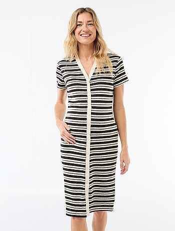 Abito da allattamento in maglia crochet