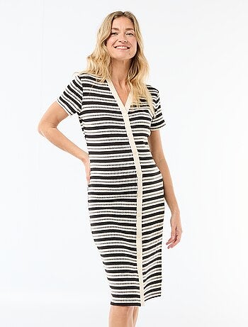 Abito da allattamento in maglia crochet