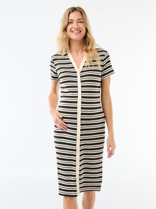 Abito da allattamento in maglia crochet - Kiabi