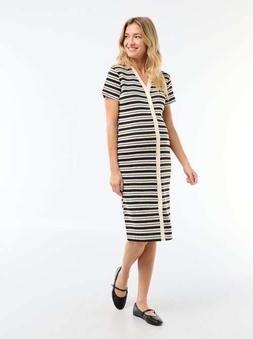 Abito da allattamento in maglia crochet - Kiabi