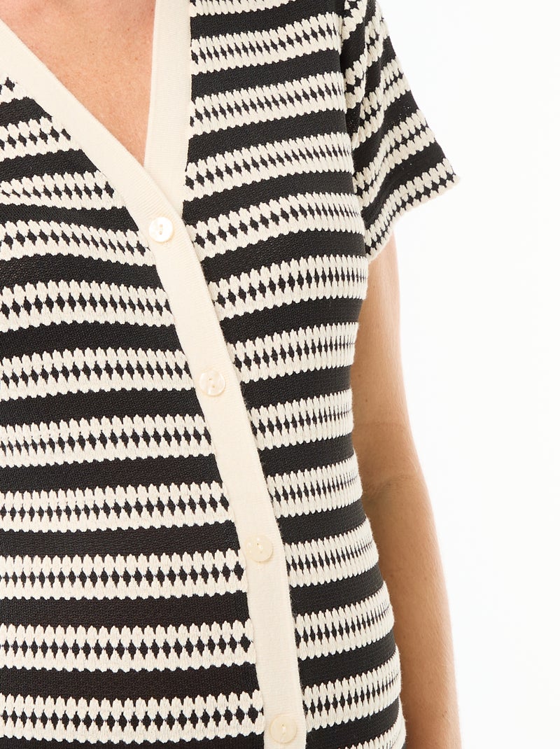Abito da allattamento in maglia crochet Beige - Kiabi