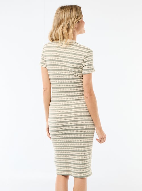 Abito da allattamento in maglia crochet - Kiabi