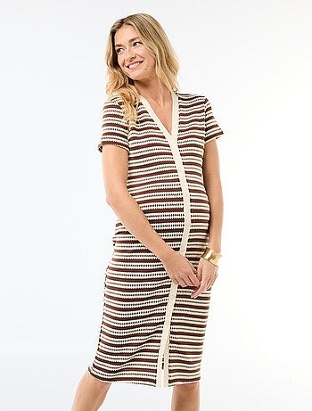 Abito da allattamento in maglia crochet