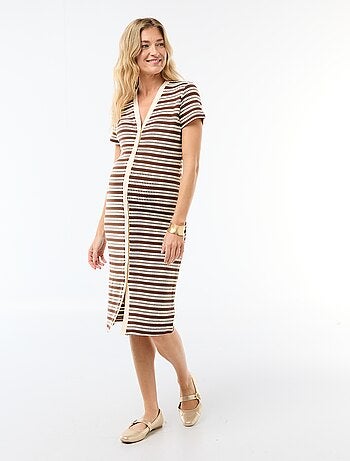 Abito da allattamento in maglia crochet