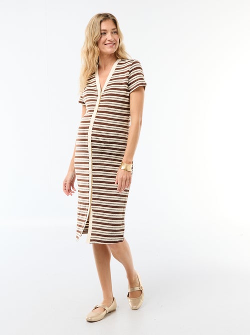 Abito da allattamento in maglia crochet - Kiabi