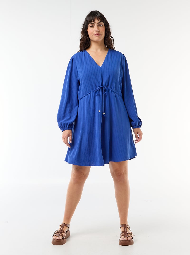 Abito da cerimonia a maniche lunghe Blu - Kiabi