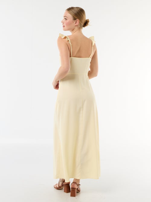 Abito da cerimonia con spalline a volant - Kiabi