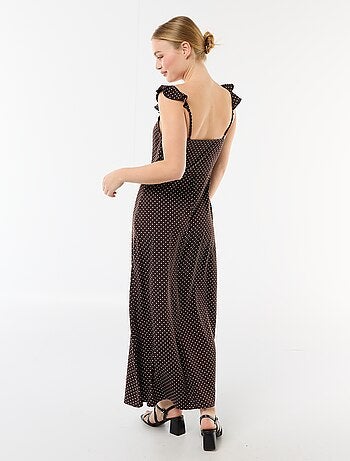 Abito da cerimonia con spalline a volant