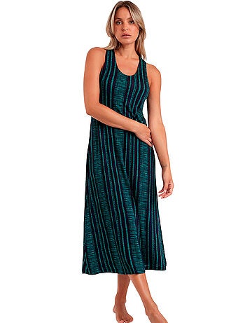Abito da notte con scollo a V multicolore da donna ADMAS
