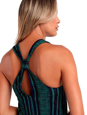Abito da notte con scollo a V multicolore da donna ADMAS