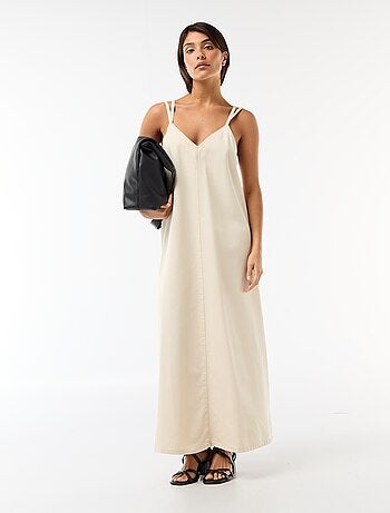 Abito denim taglio lungo