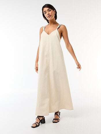 Abito denim taglio lungo