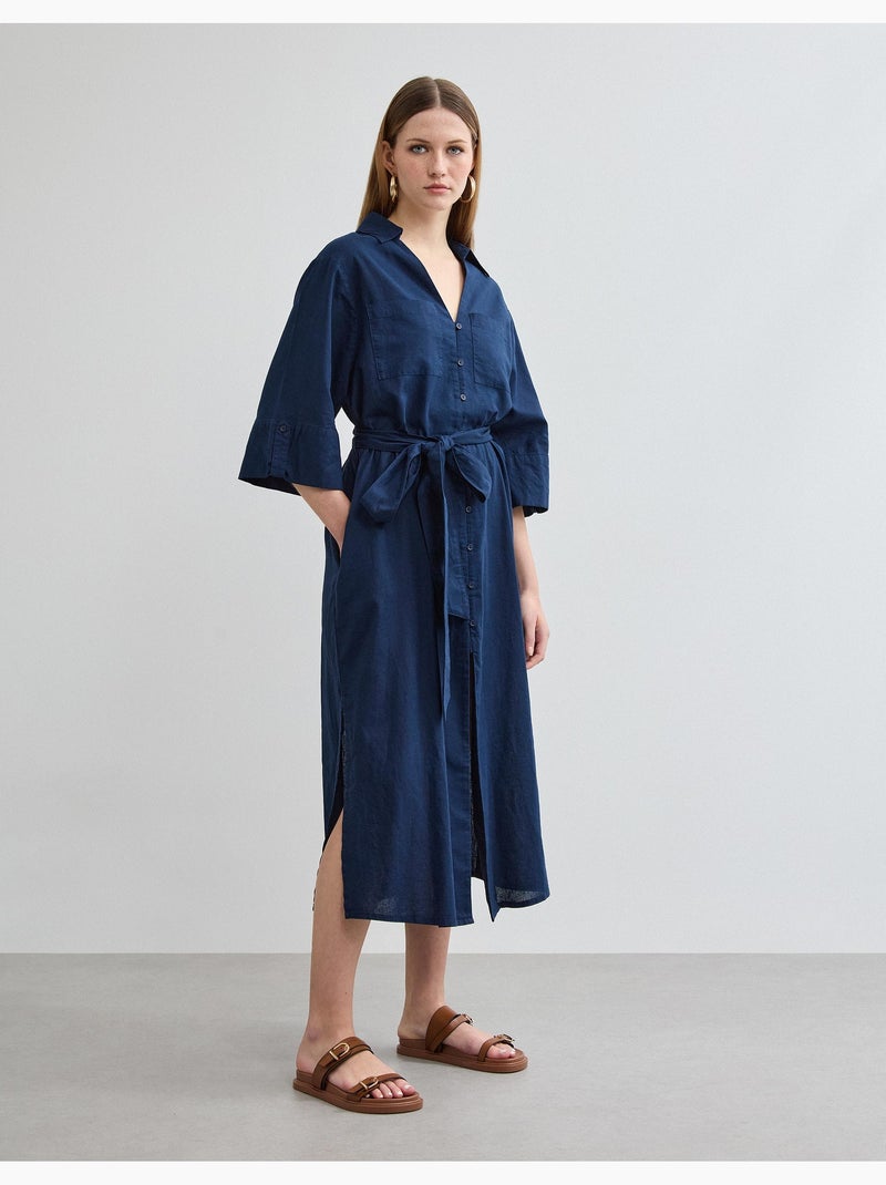 Abito di lino, MO Fashion Blu - Kiabi