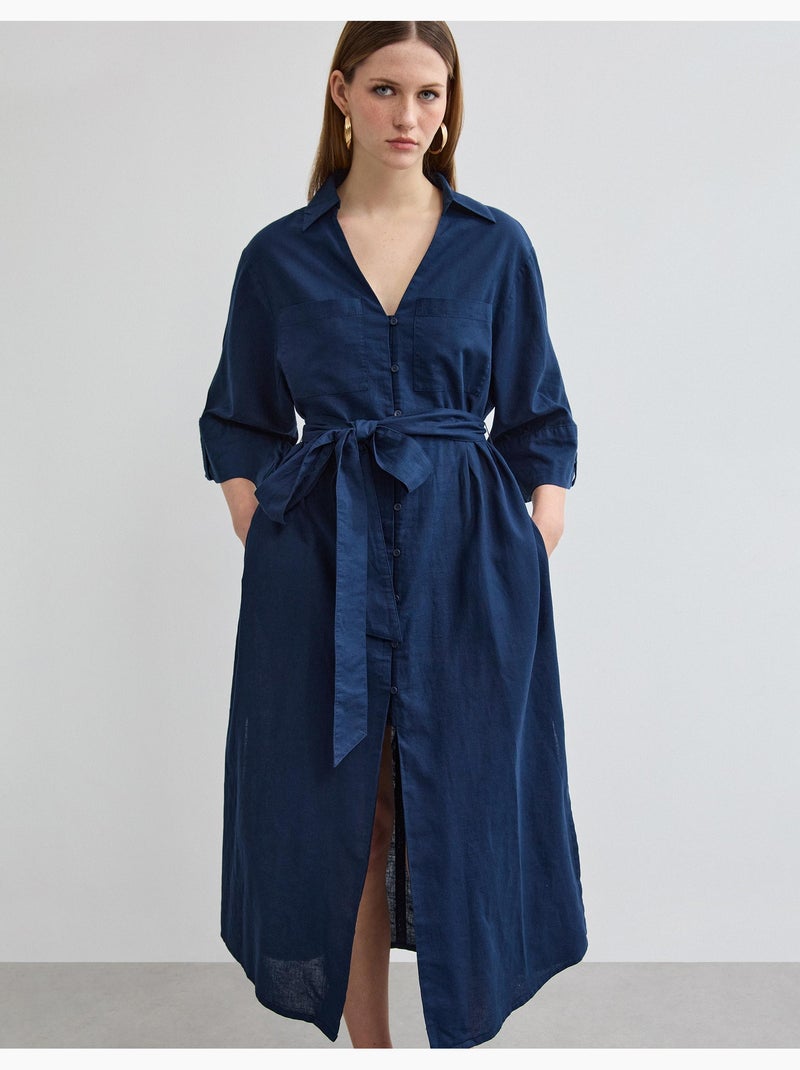 Abito di lino, MO Fashion Blu - Kiabi